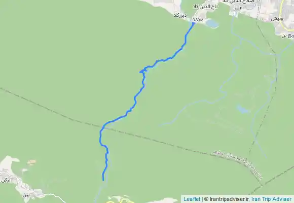 ترک جی پی اس پیمایش نهر رودبار به ملا کلا