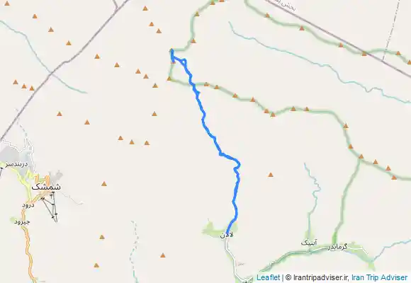 ترک جی پی اس مسیر قله خُلِنو از روستای لالان