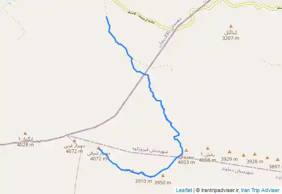 ترک جی پی اس قله دوبرار شرقی