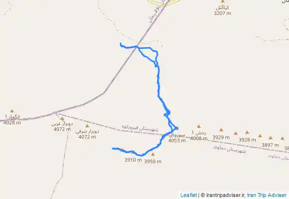 ترک جی پی اس قله سوزچال و قله دوبرار