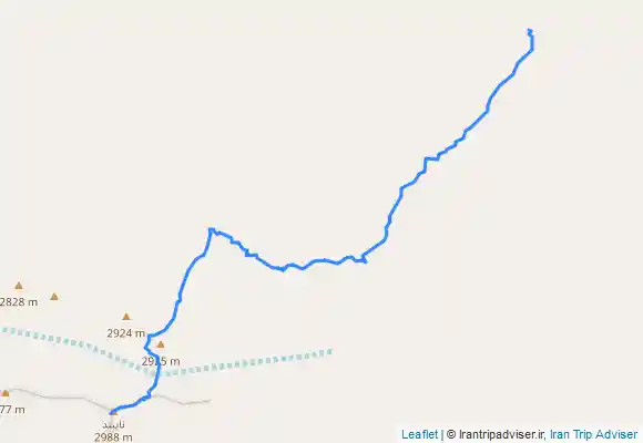 ترک جی پی اس بام استان خراسان جنوبی قله نایبند