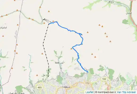 ترک جی پی اس خط الراس کلکچال به توچال