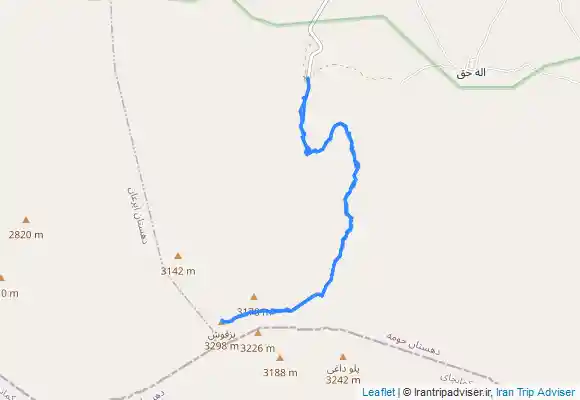 ترک جی پی اس بزقوش از آبگرم اسبفروشان Boxquş dağı . Bozgoush Mount