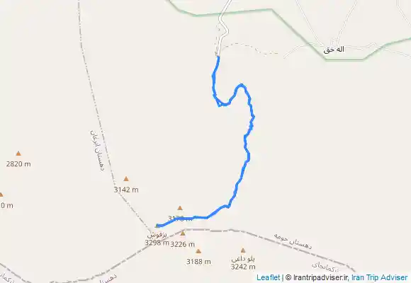 ترک جی پی اس Bozqush Range: Sarimsaqli Peak رشته کوه بوزقوش: قله ساریمساقلی