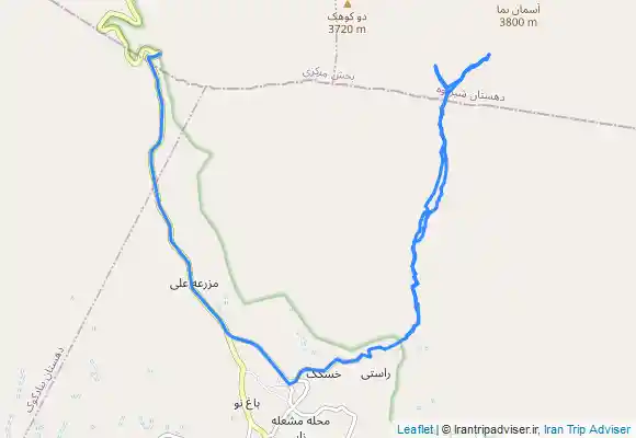 ترک جی پی اس سخوید، دره و آبشار فریادون