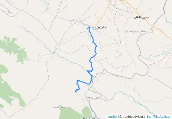 ترک جی پی اس مسیر ابشار آب سفید