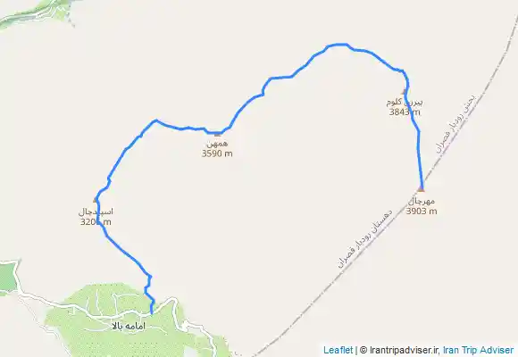 ترک جی پی اس خط الراس اسپیدچال به مهرچال