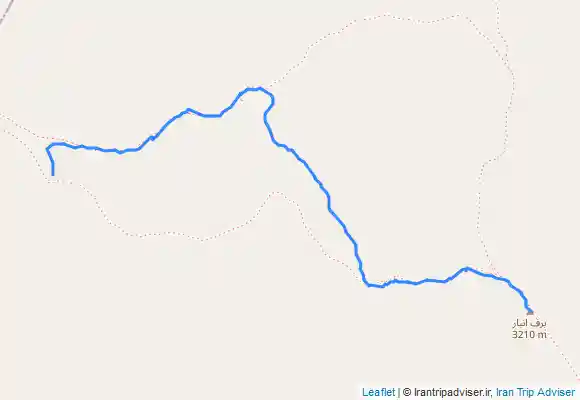 ترک جی پی اس فرود از قله برف انبار