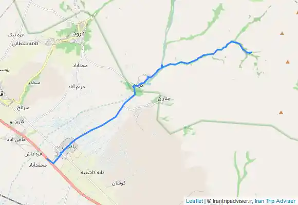 ترک جی پی اس مسیر برگشت از محل پارک خودرو در صعود قوچگر تا جاده ( مسیر گرینه به قوچگر)