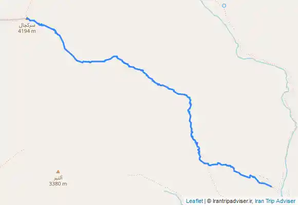 ترک جی پی اس صعود به قله سرکچال ۳ از روستای لالان