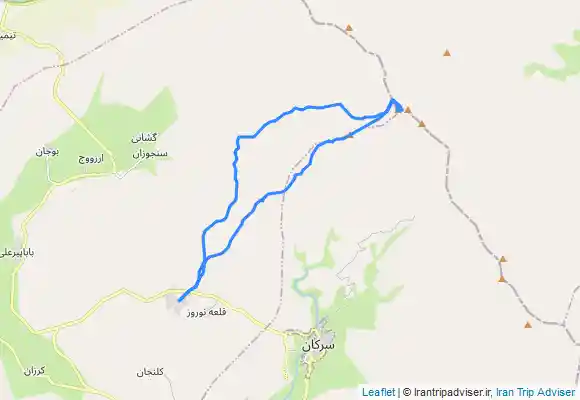 ترک جی پی اس پیمایش خط الراس قلل هرملی، تاشیا،مردک،کوچالیا از روستای باباپیر تویسرکان به قله یخچال
