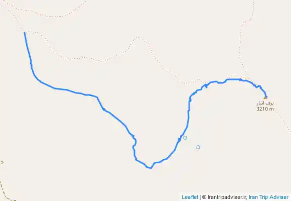 ترک جی پی اس صعود به قله برف انبار