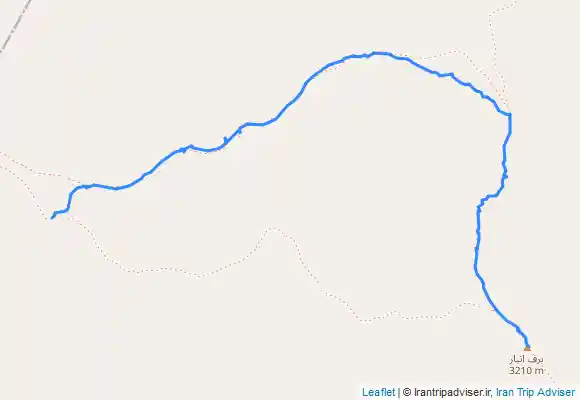 ترک جی پی اس فرود از قله برف انبار