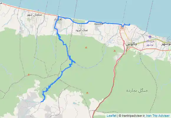 ترک جی پی اس جنگل نوردی کلاردشت به کلار آباد