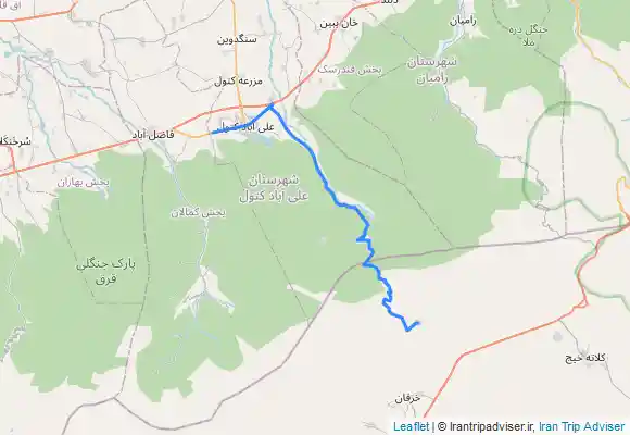 ترک جی پی اس مسیر جنگل ابر استان سمنان تا علی آباد کتول استان گلستان