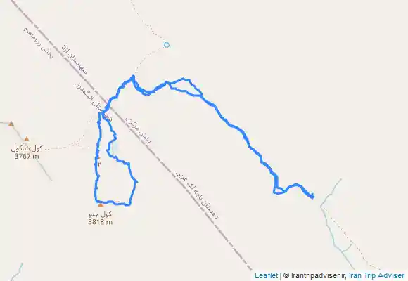 ترک جی پی اس صعود قله كول جنو مسير تيغه از روستاي چشمه پر