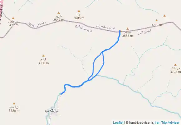 ترک جی پی اس Sorkhab south flank - قله سرخاب از دامنه جنوبی