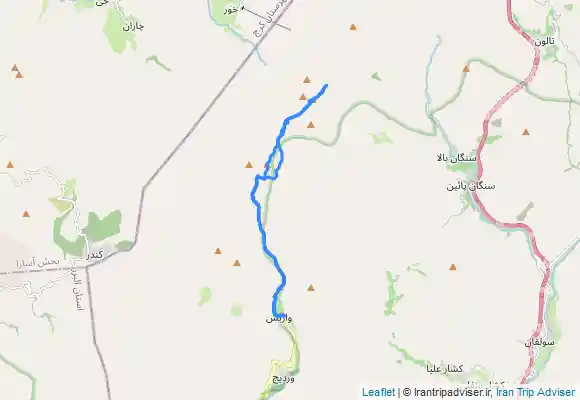 ترک جی پی اس پهنه حصار و چشمه شاهی از واریش