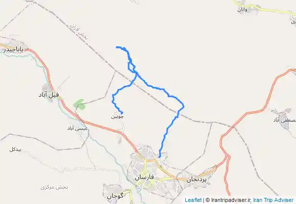 ترک جی پی اس پیمایش قله برآفتاب تا قله چوبین