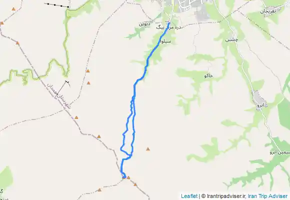 ترک جی پی اس Yakhchal Peak from Morad Beyk Valley - قله یخچال از دره مرادبیک