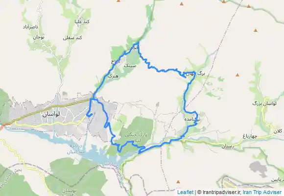 ترک جی پی اس لواسان - افجه - لتیان (Lavasan - Afjeh - Latian Dam)
