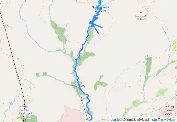 ترک جی پی اس آبشارهای دربند تا شیرپلا