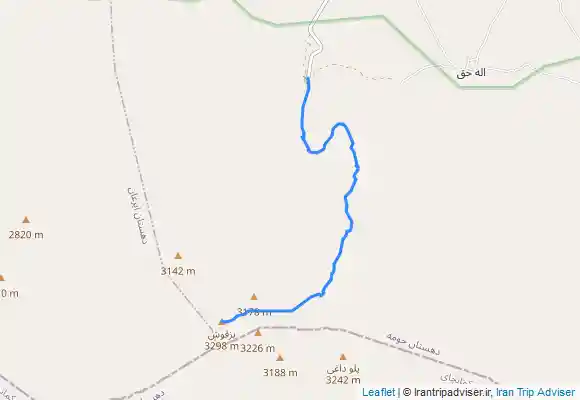 ترک جی پی اس قله‌ی بزقوش(آق‌داغ)