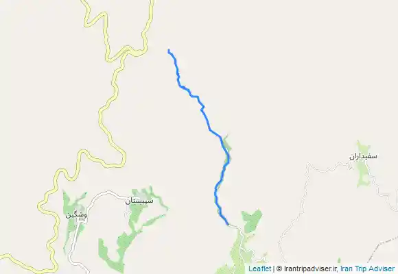 ترک جی پی اس انتهای روستای ولیان تا آبشار