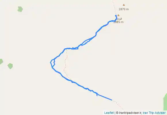 ترک جی پی اس قله قوچگر از مسير ديزباد بالا