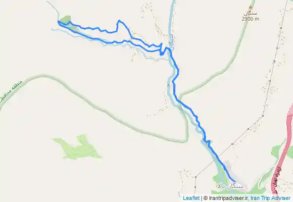 ترک جی پی اس Sangan Waterfall آبشار سنگان