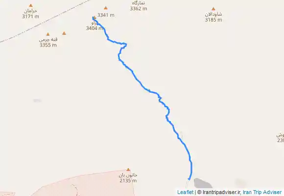 ترک جی پی اس برگشت قله ی پراو