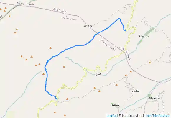 ترک جی پی اس ag gadik ali abad taze kand zanjan  آق گدیک علی آباد 