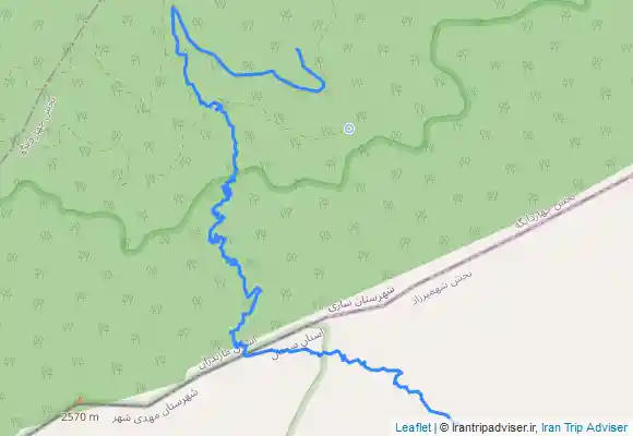 ترک جی پی اس آبشار اوبن به پلشت