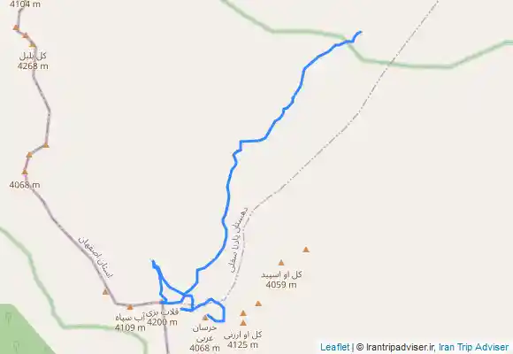 ترک جی پی اس مسیر شماره 6 از 31 دنا - ماندگان اصفهان - تنگ رودقر