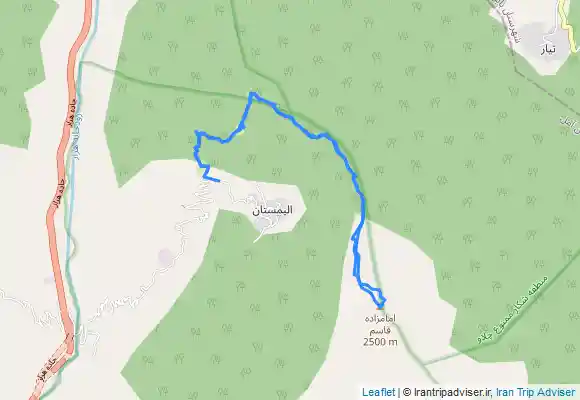 ترک جی پی اس اليمستان تا قله امامزاده قاسم ٢٥٠٦ متر