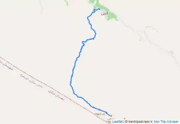 ترک جی پی اس مسیر تنگ روان