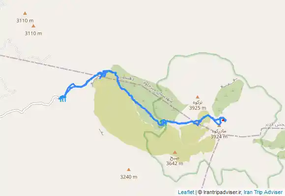 ترک جی پی اس صعود به قله تفتان