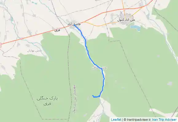 ترک جی پی اس Fāẕelābād - Māhīān ابشار جنکلو