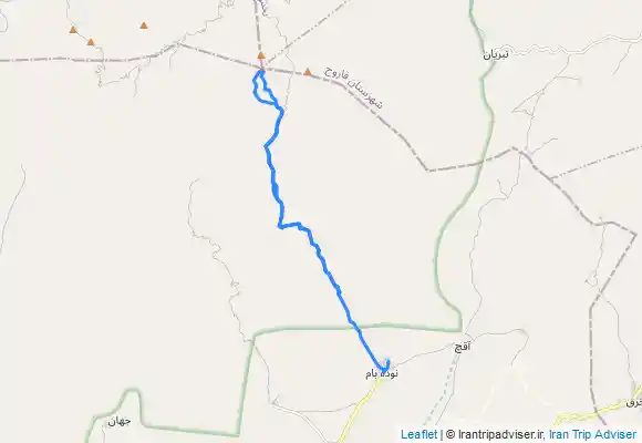 ترک جی پی اس قله شاه جهان از مسير روستاي نوده بام اسفراين