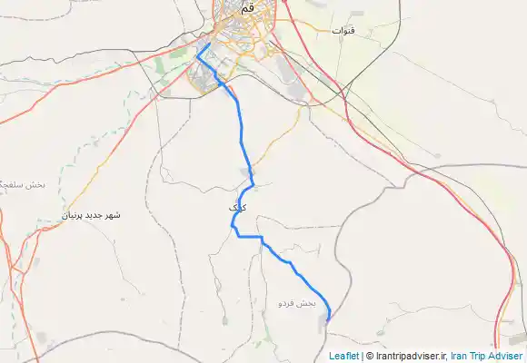 ترک جی پی اس مسیر قم به روستای وشنوه