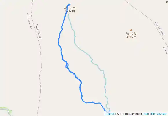 ترک جی پی اس قله هفت خوان از سپهسالار