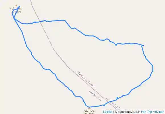 ترک جی پی اس پیمایش خط الراس قله چال روغن به قله شاهان