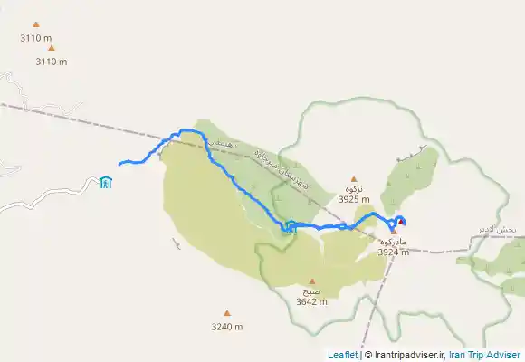 ترک جی پی اس قله تفتان جبهه غربی ، جانپناه صبح