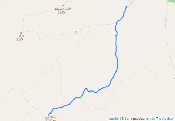 ترک جی پی اس صعود به خط الراس پلنگ آبی