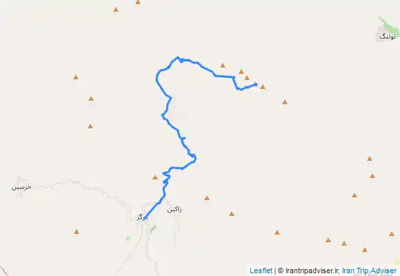 ترک جی پی اس مسیر روستای درگز تا قله تشگر