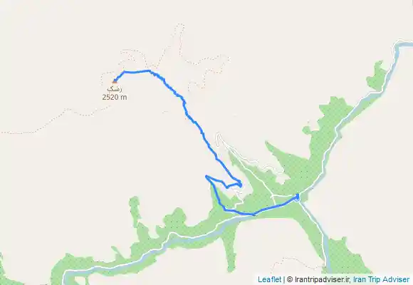 ترک جی پی اس قله زشک مسیر برگشت تا چشمه قلقلی