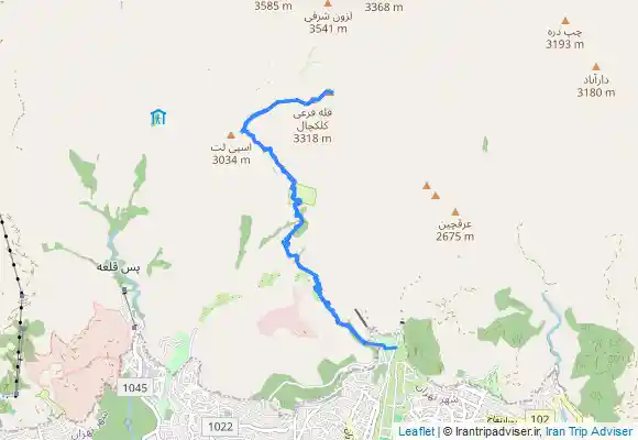 ترک جی پی اس جمشیدیه-کلکچال در برف پاییزی