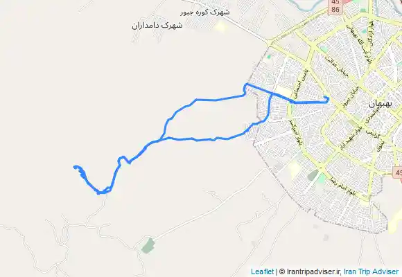 ترک جی پی اس دوچرخه سواری و پیادروی تنگ تعلیو