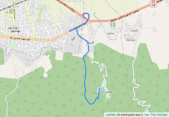 ترک جی پی اس نرگس تپه به عباس اباد