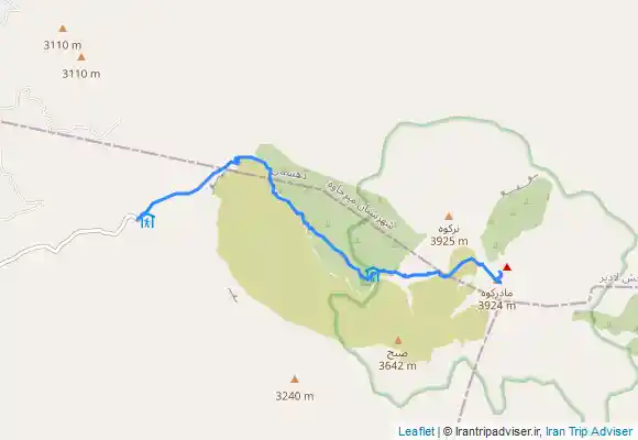 ترک جی پی اس قله تفتان